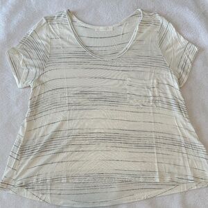 white/grey t-shirt, medium